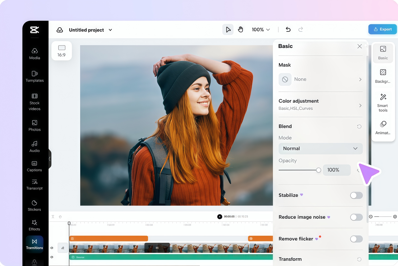Edit your video with CapCut