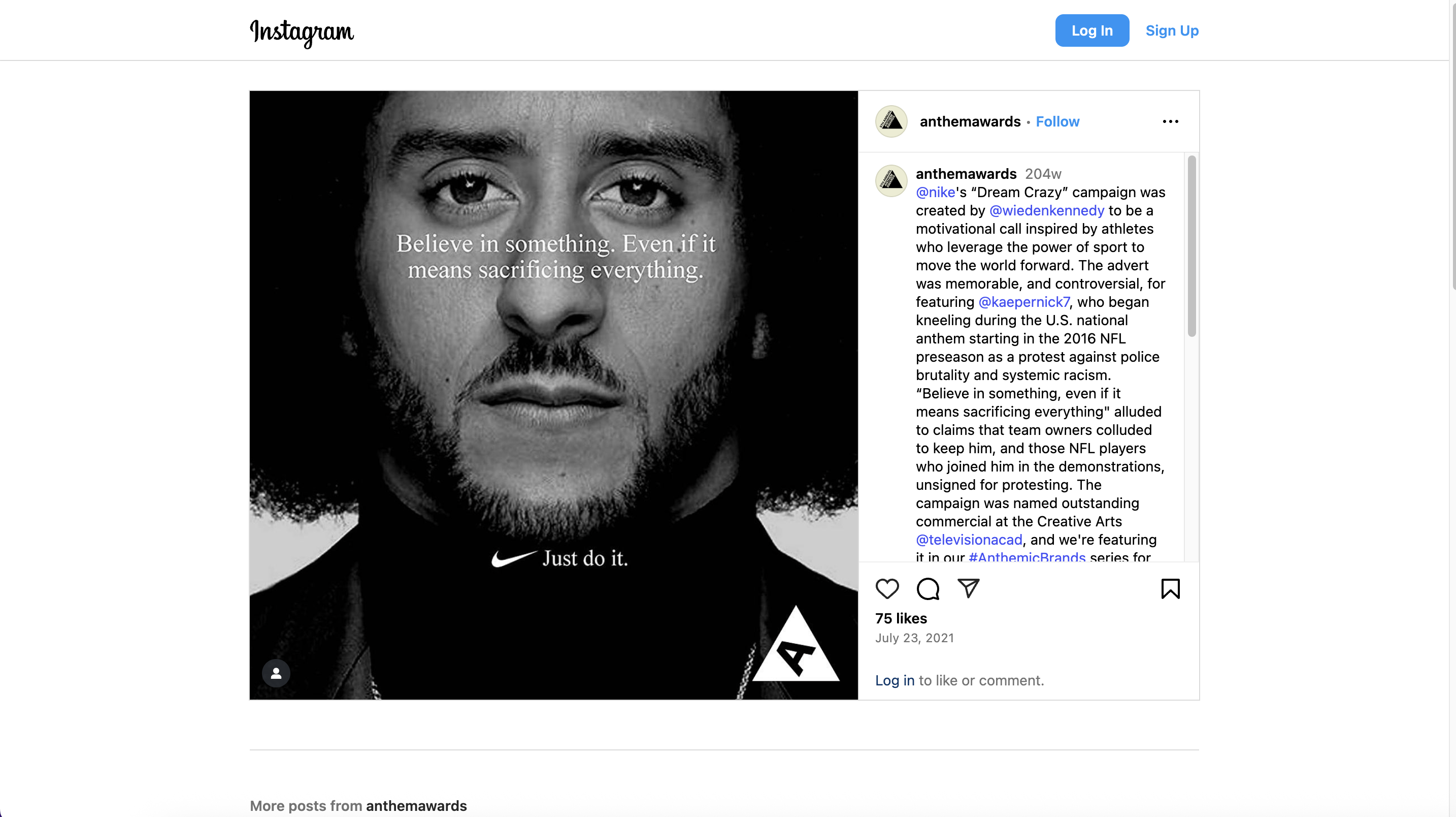 Nike - "Dream Crazy" -Kampagne