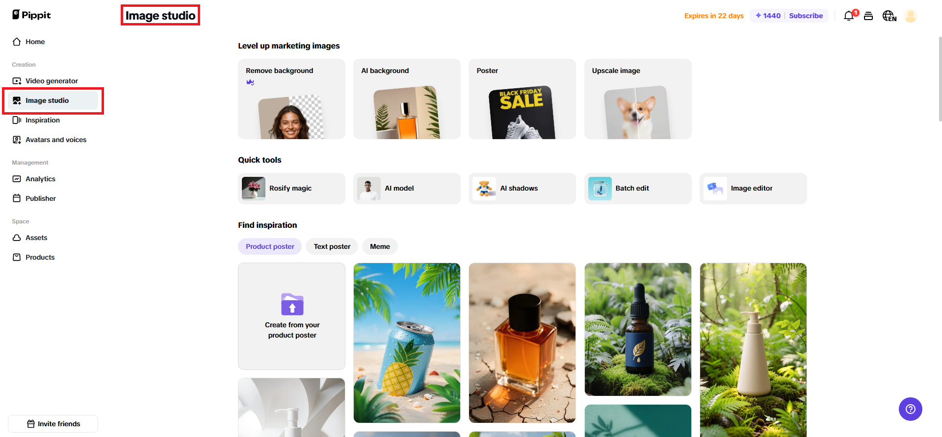 Image studio & enhancement