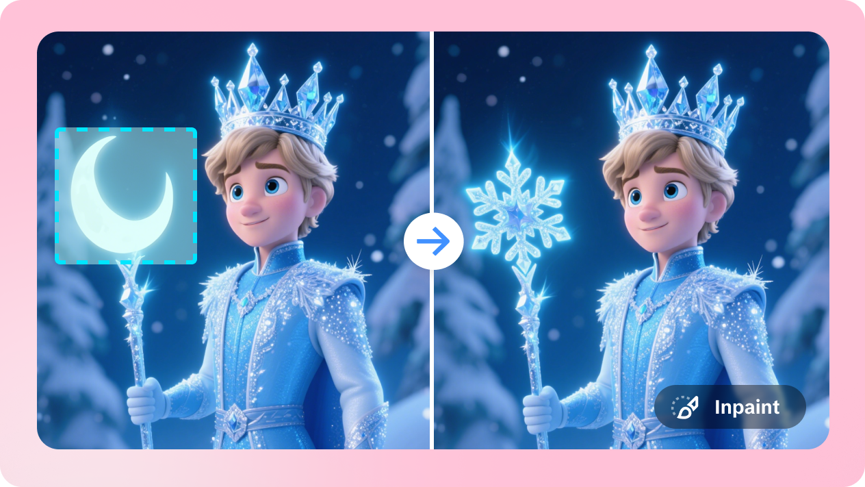 AI image inpainting