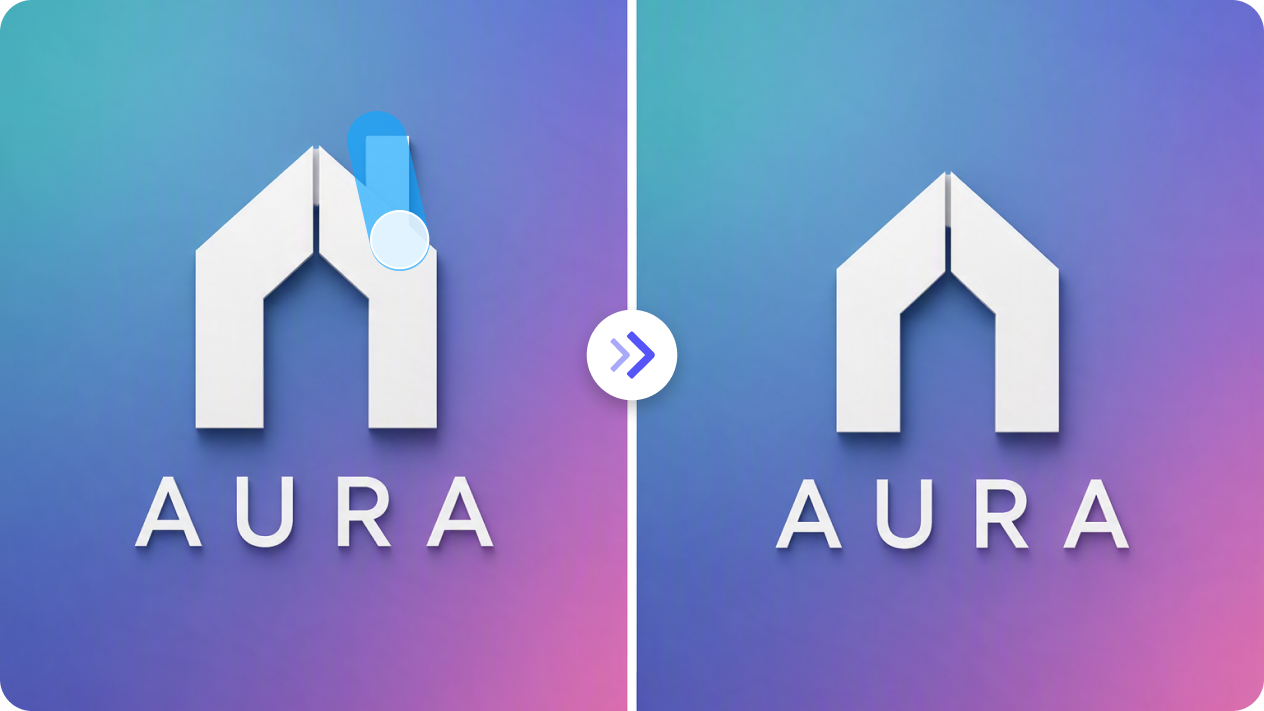 Edit individual logo elements with precision