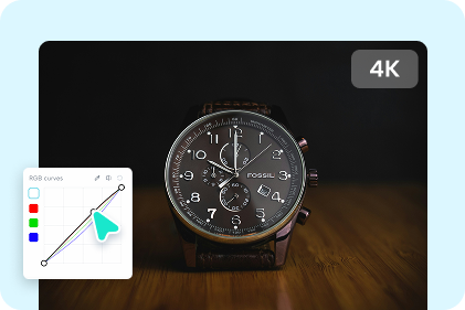 Melhorar tours de lojas com pouca luz ao transformar vídeo em 4K