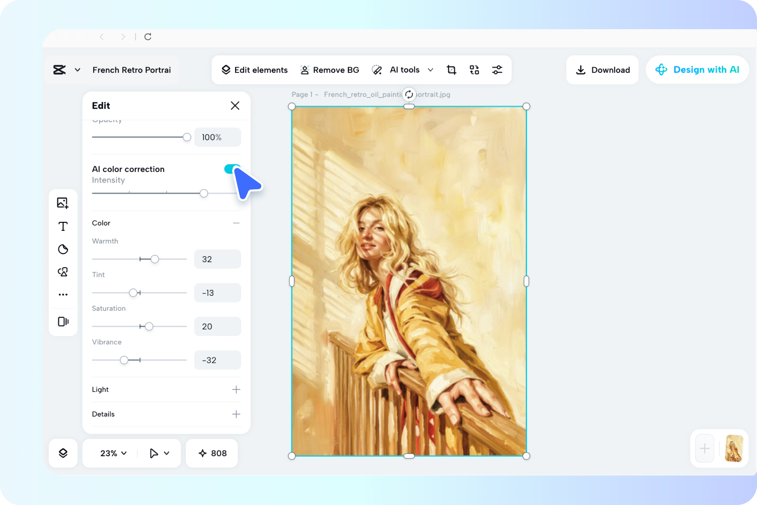 AI sketch to image generator creating visuals