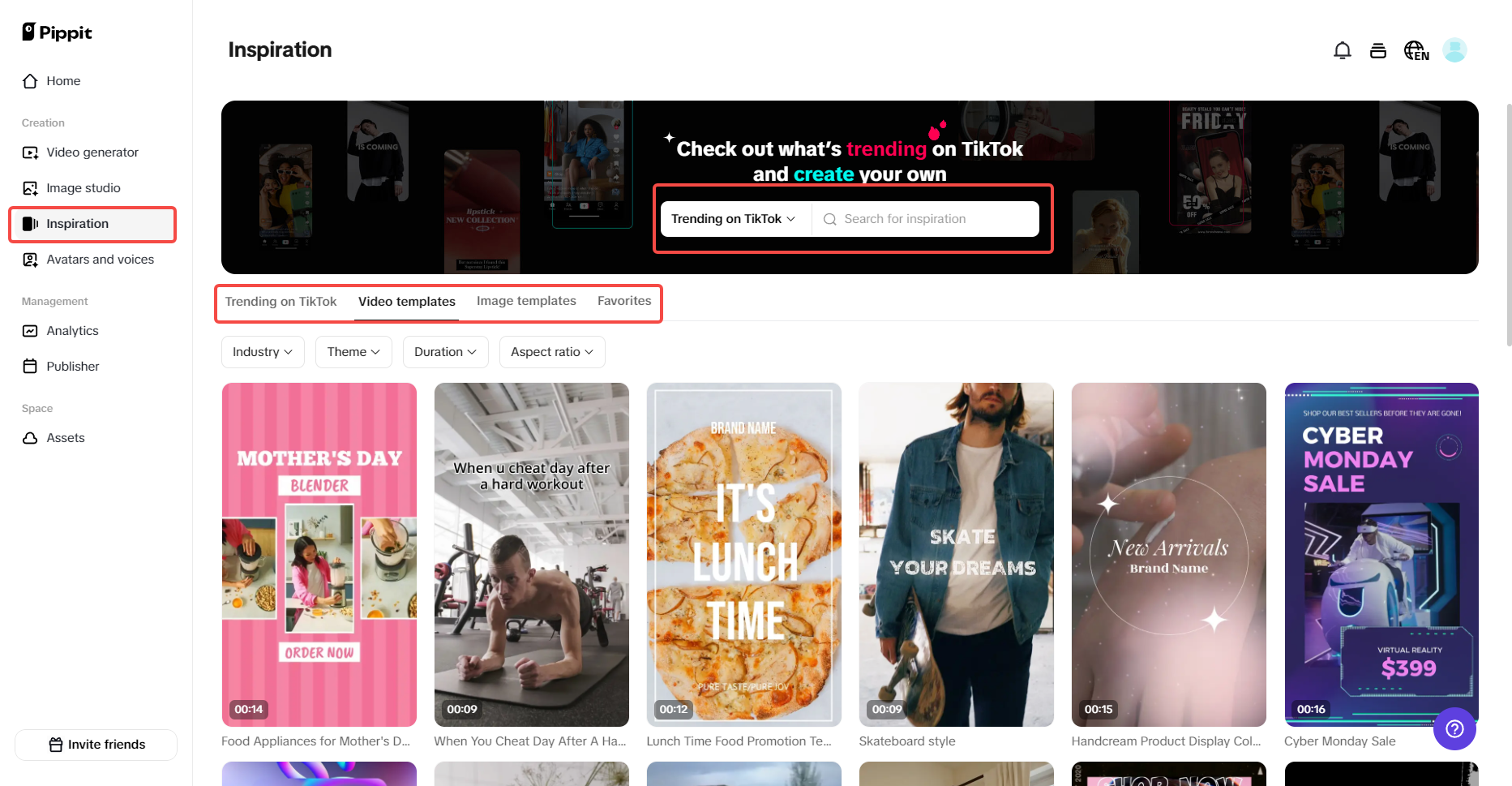 Modelos para conteúdo de marketing