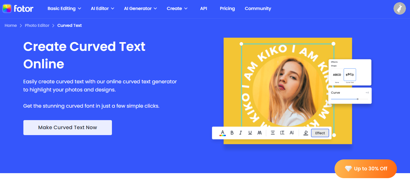 Generator font melengkung rotor