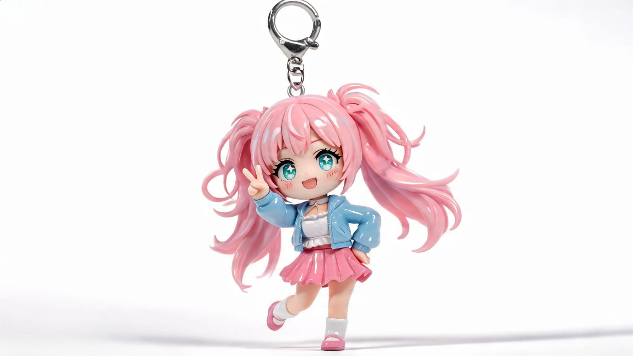 Prompt for a Anime-inspired keychain design