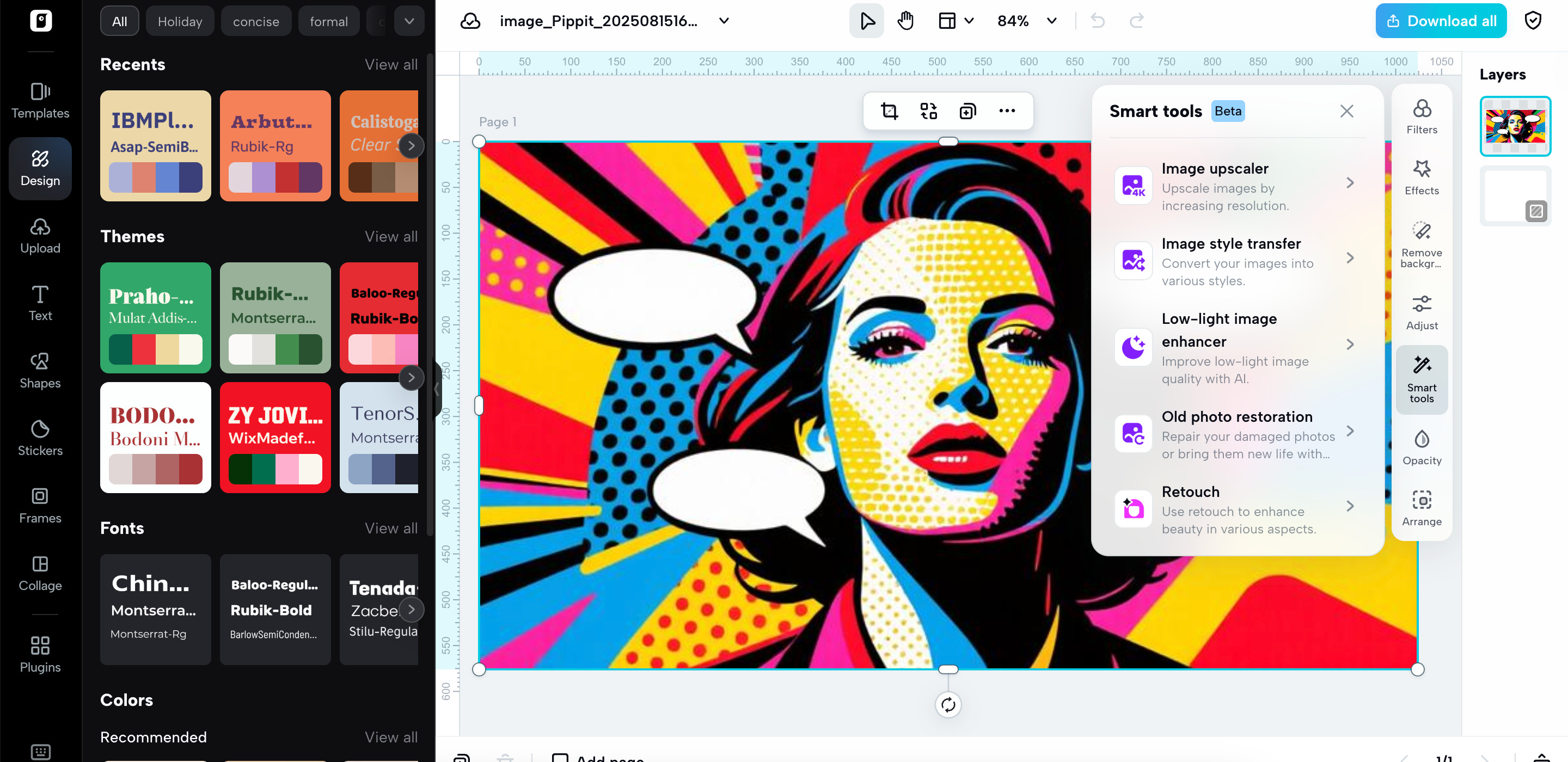 Edit image quickly