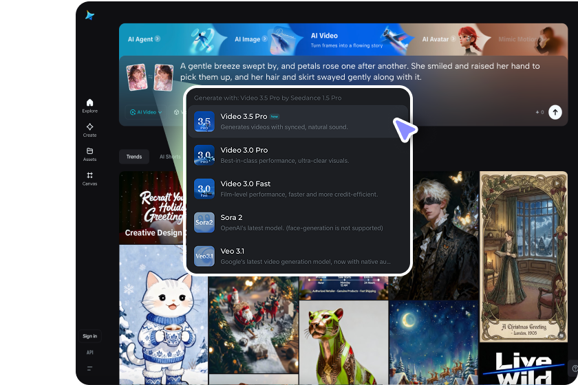 select model and generate anime video