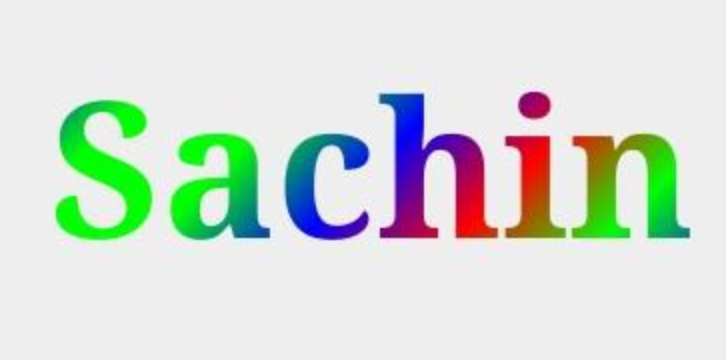 Types of gradient texts in After Effects: Angled gradient