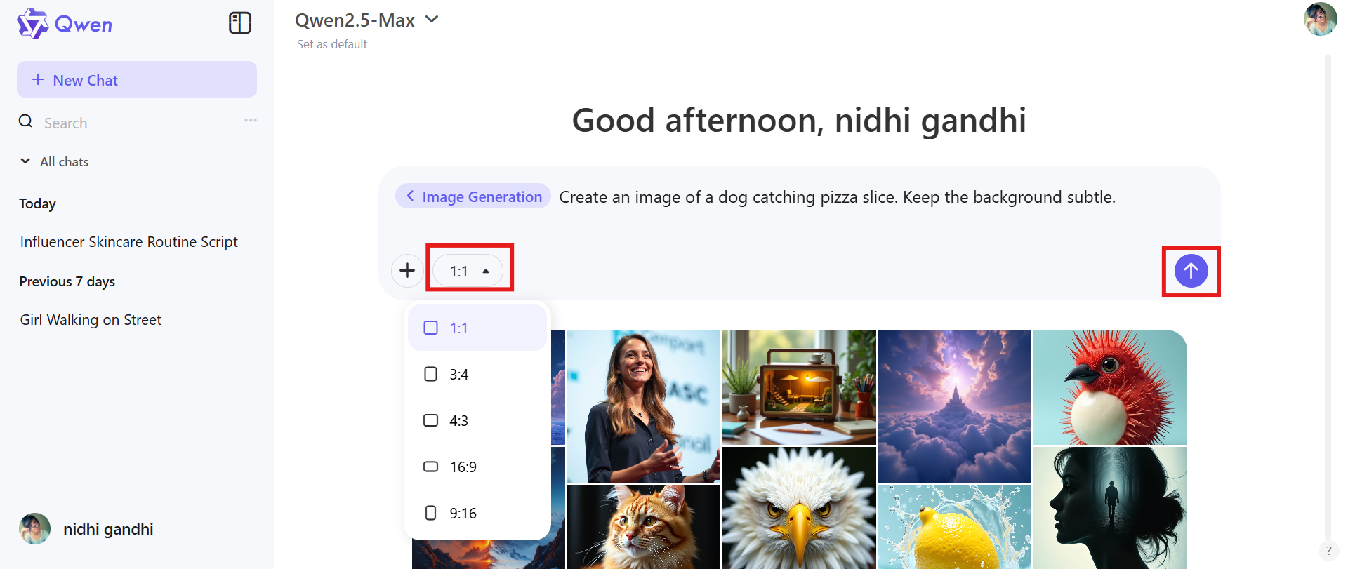 Customize and generate
