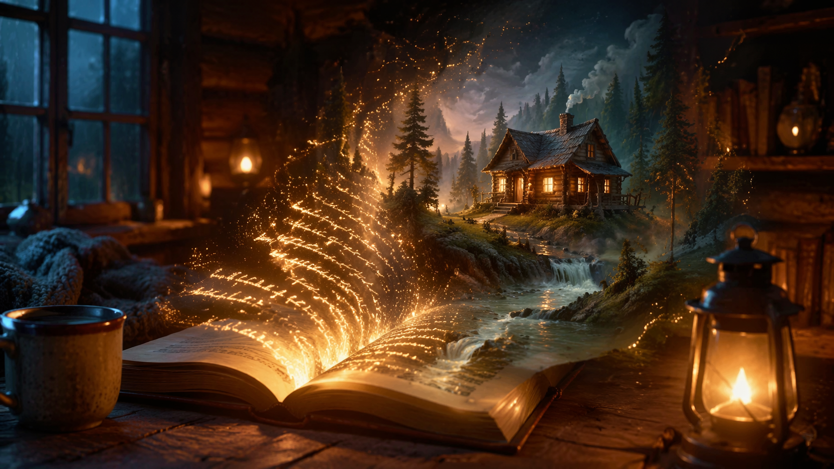 Người sáng tạo hình ảnh Dreamina bing ai nhắc ví dụ 2: Tác phẩm nghệ thuật cabin tưởng tượng