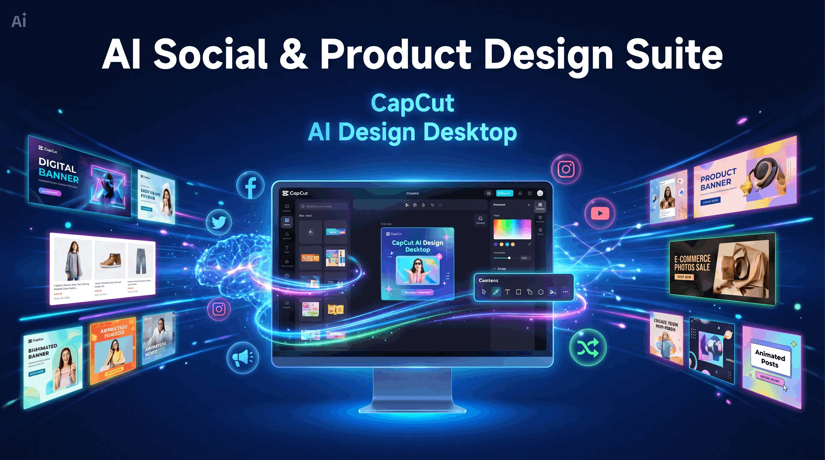 AI Social & Product Design Suite | Logo ontwerp ontwerpwedstrijd