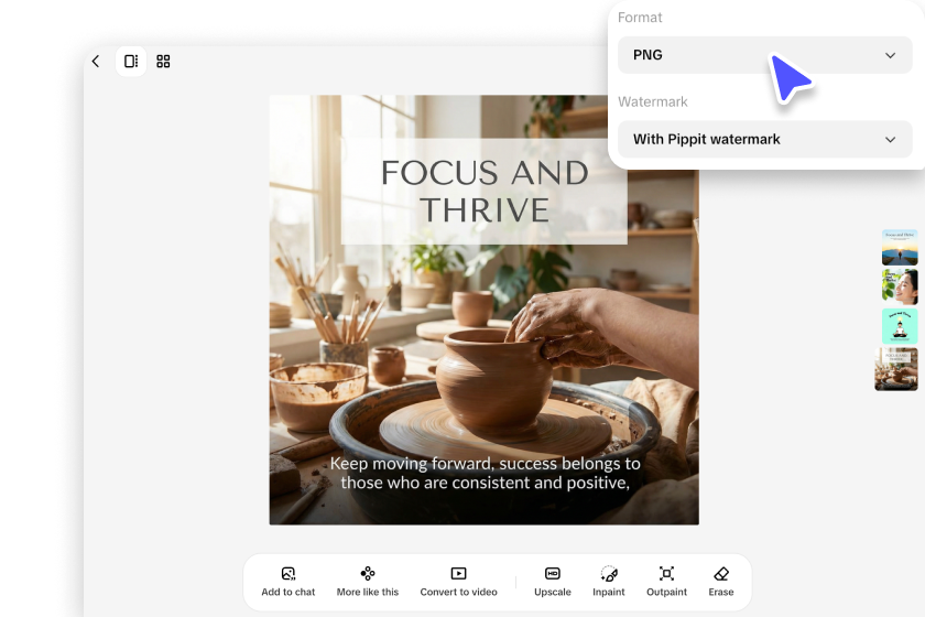 Export and share