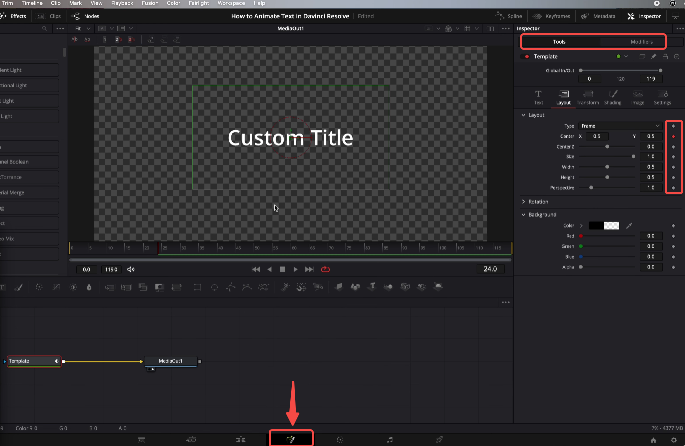 Utilize fusion for complex text animations