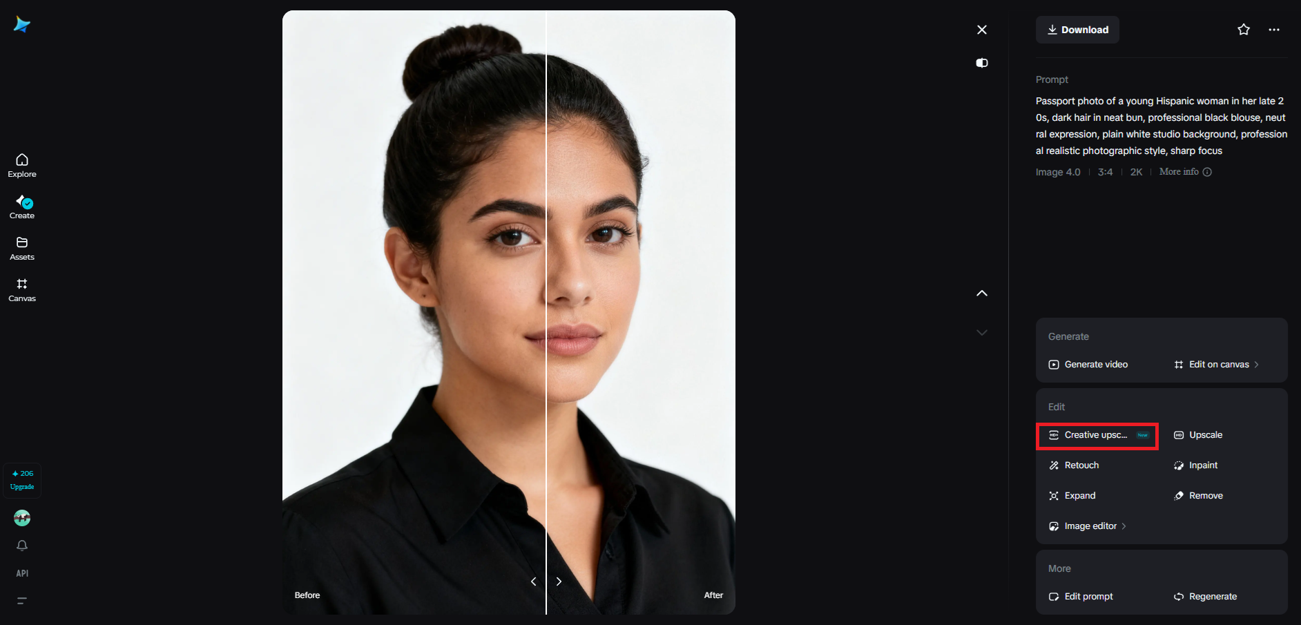 คุณสมบัติสุดหรูที่สร้างสรรค์ใน Dreamina