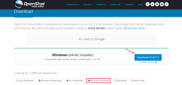 Openshot editor download for Windows