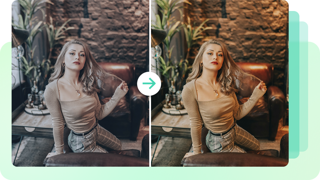  Boost colors using AI photo color correction