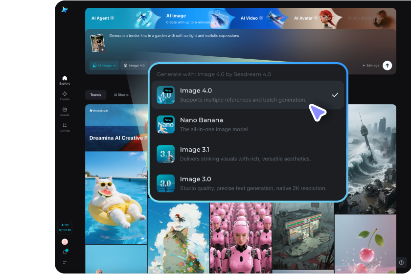 Generate your romantic kissing image