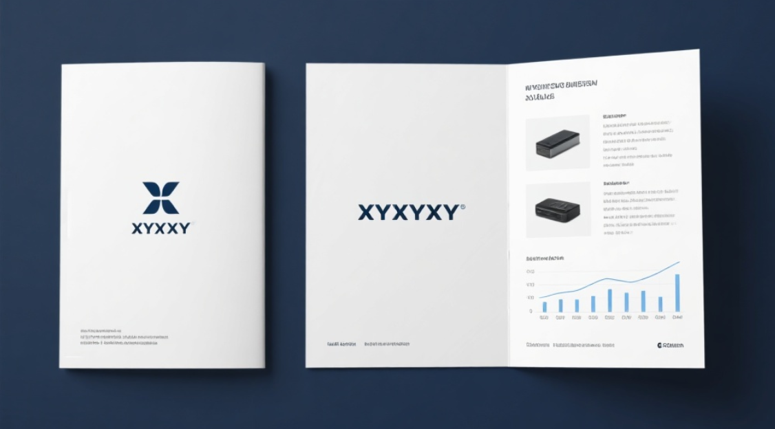 Company brochures and flyers as marketing collateral