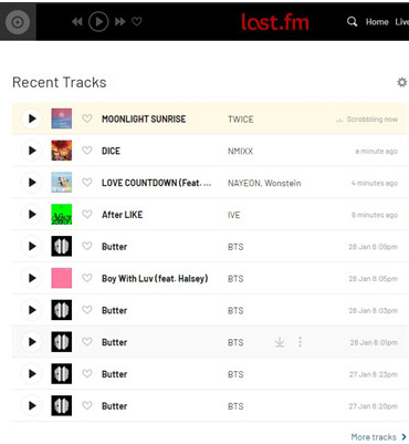 Showing how to see your Apple Music stats on Last.fm