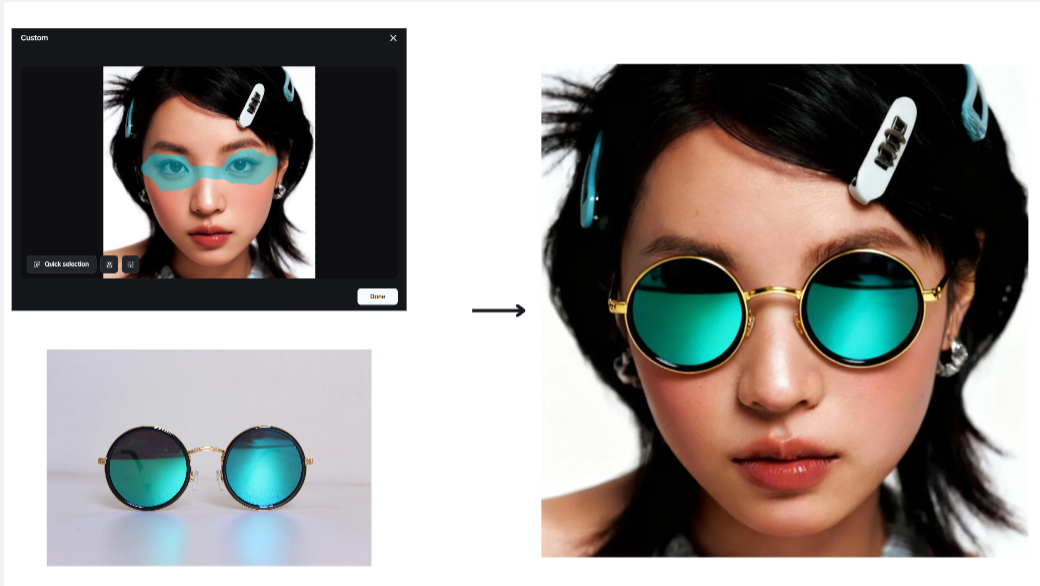 Interactive editing feature in Dreamina