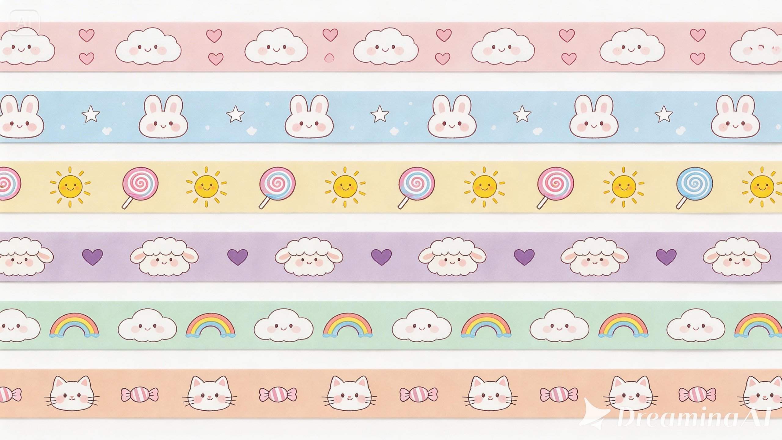 Kawaii tape set