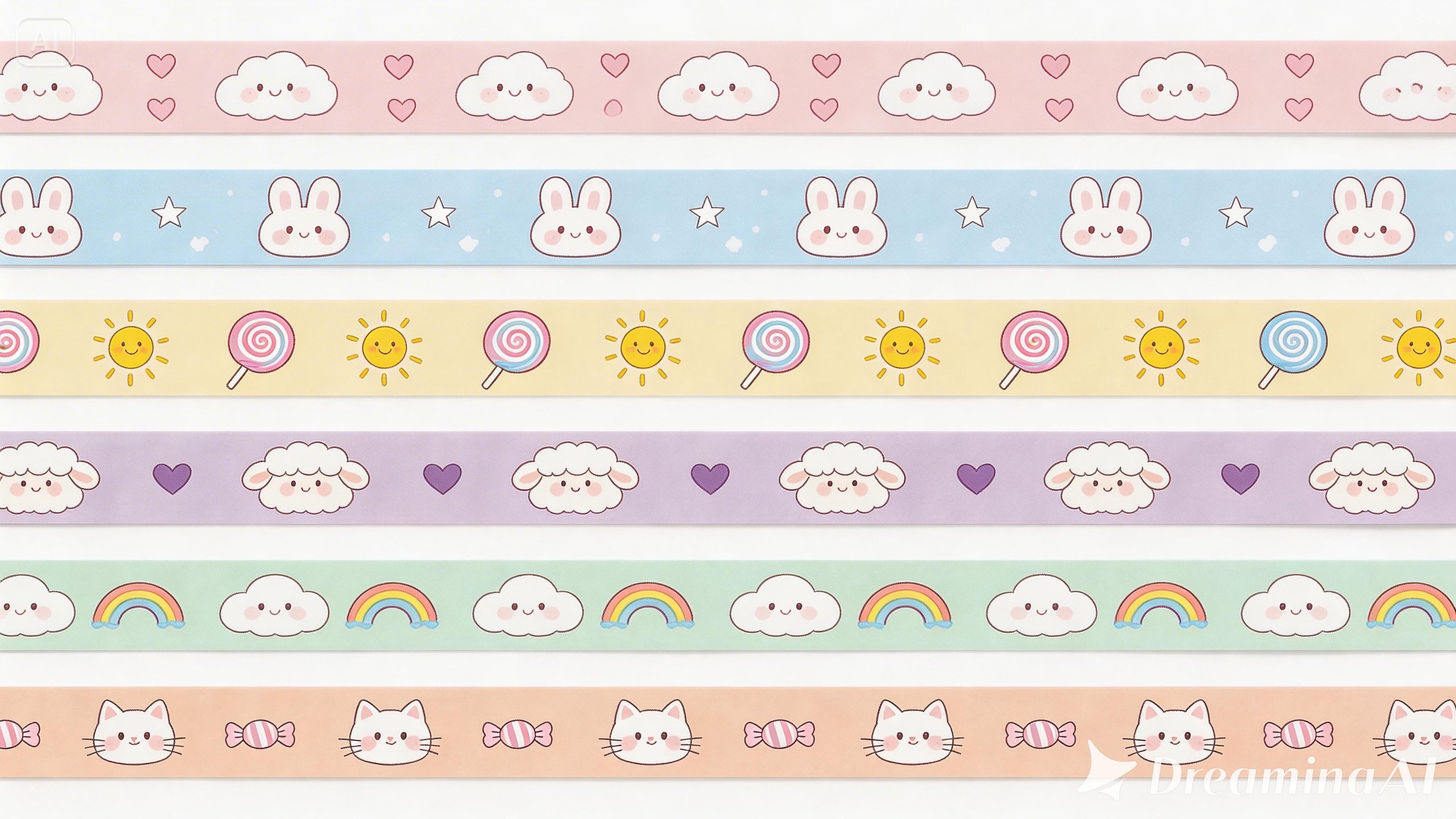 Kawaii tape set