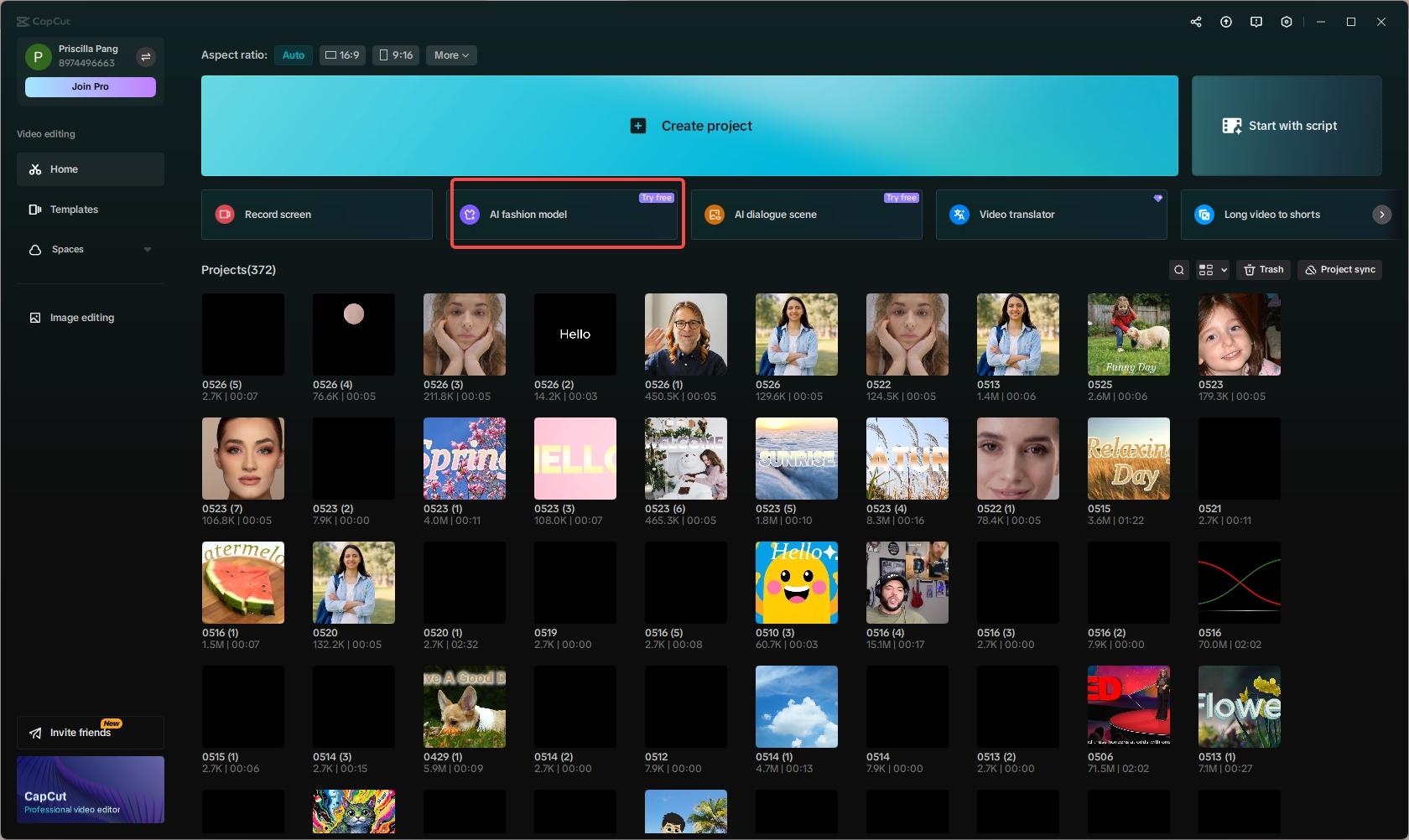 Apply the AI fashion model feature in CapCut