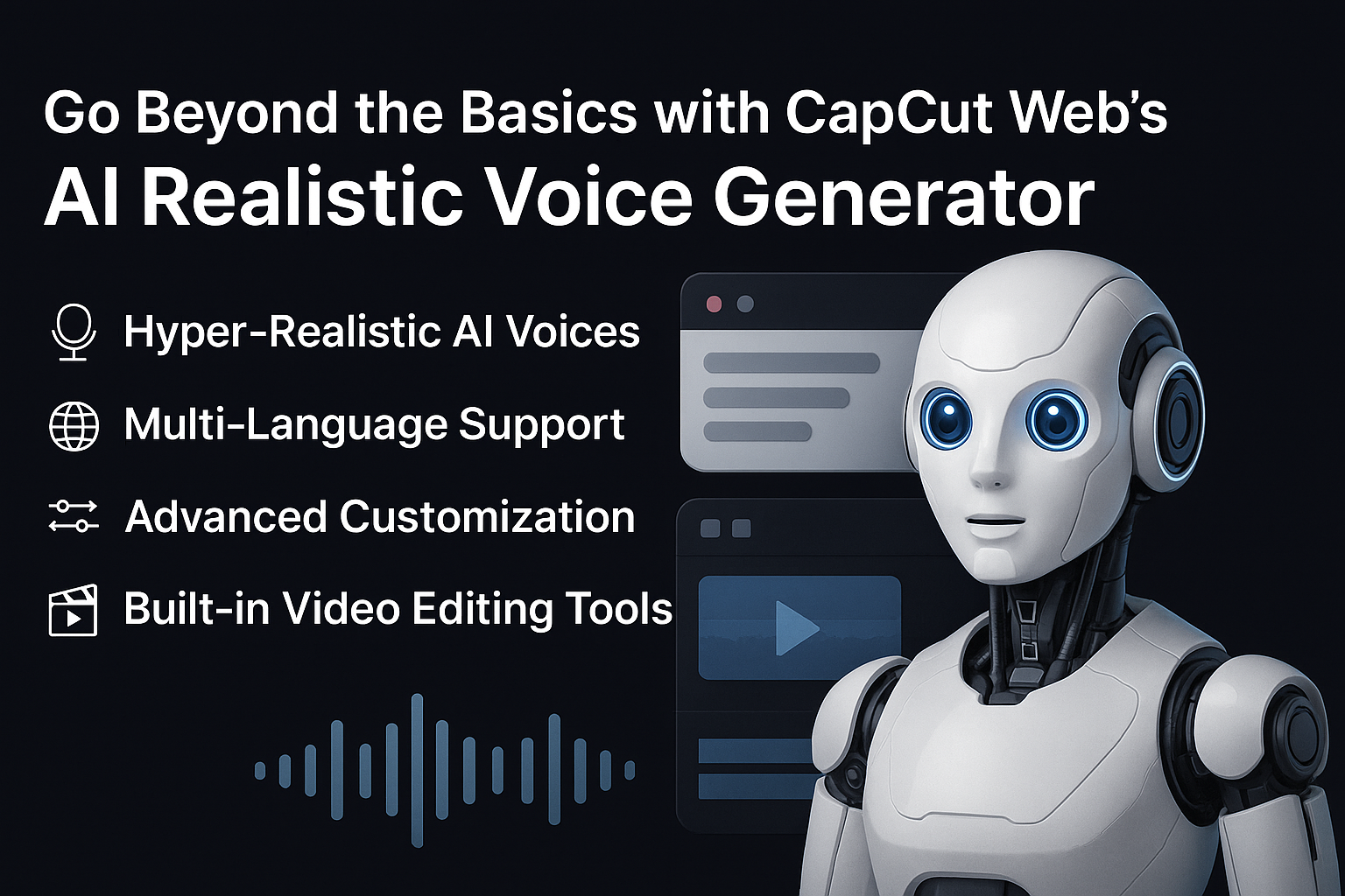 Go beyond basics with CapCut Web’s AI realistic voice generator