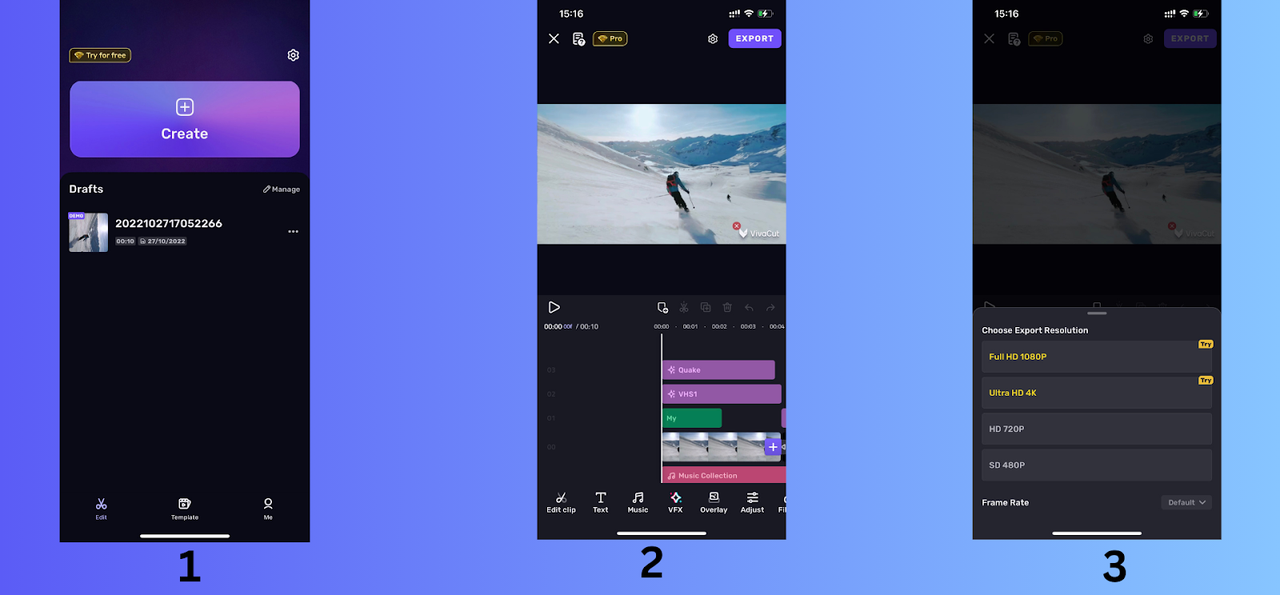 So verwenden Sie VivaCut