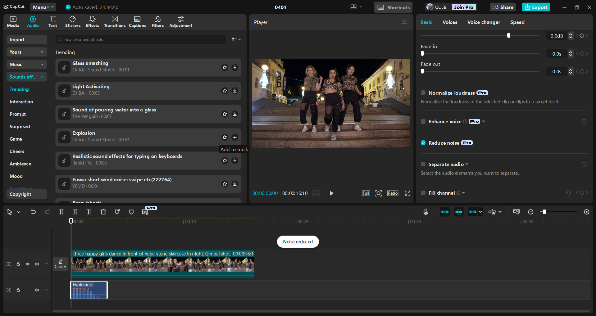 Interface of the CapCut desktop video editor - a user friendly tool to edit videos on PC
