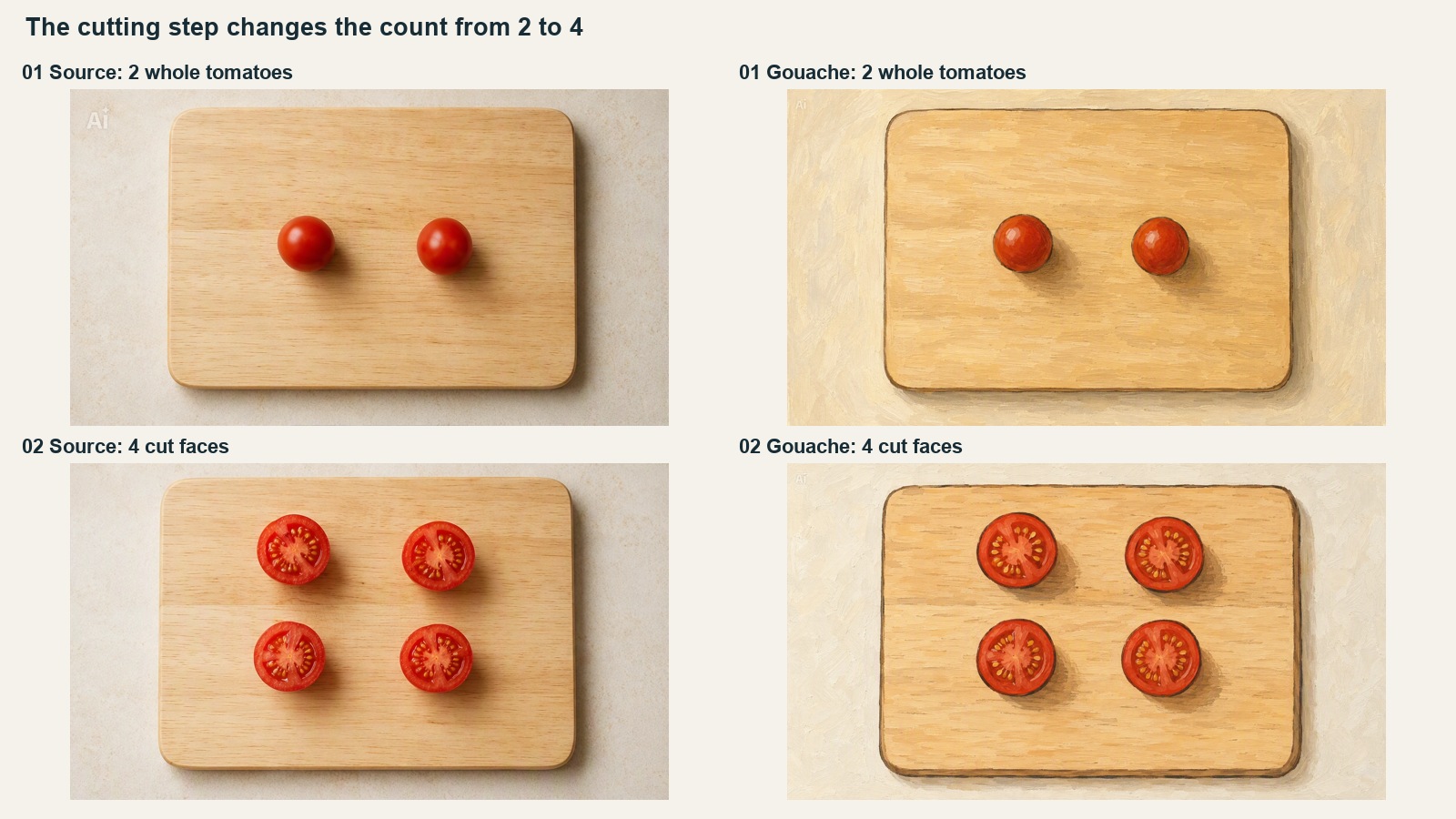 Restyle Recipe Step Photos Without Changing the Ingredients
