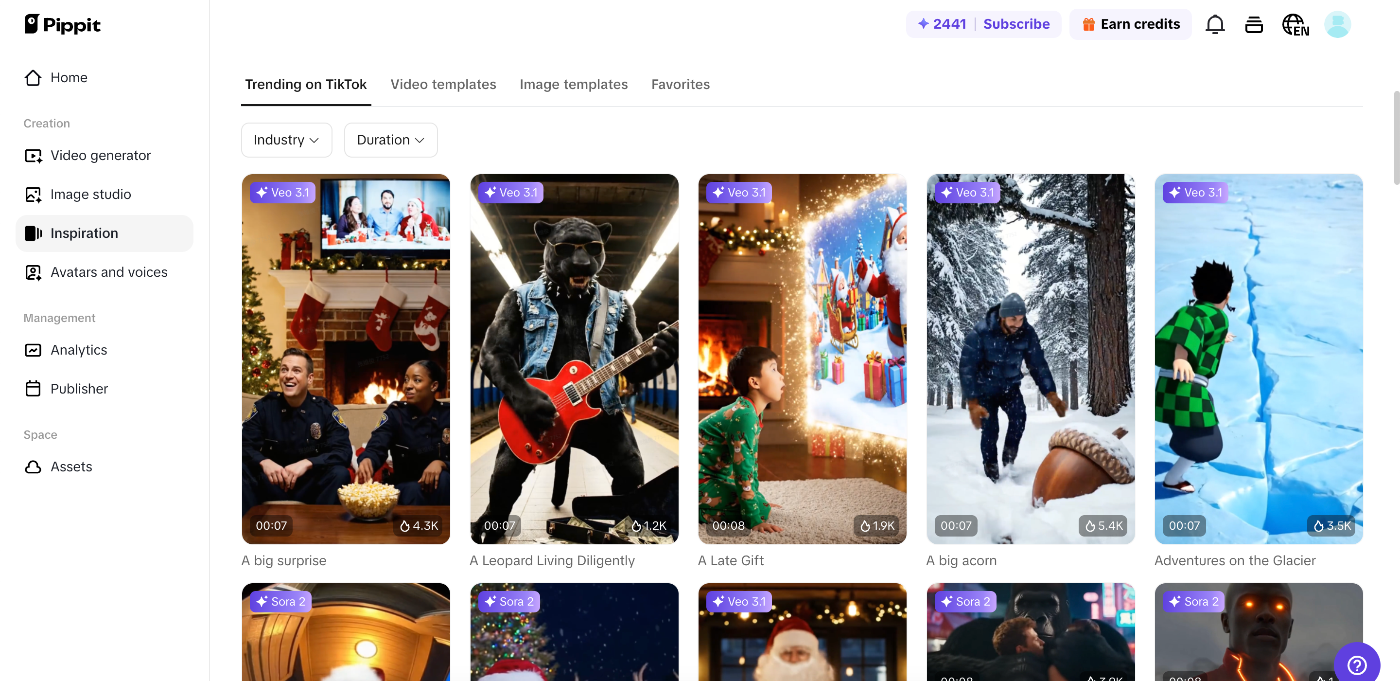 Explore template ideas