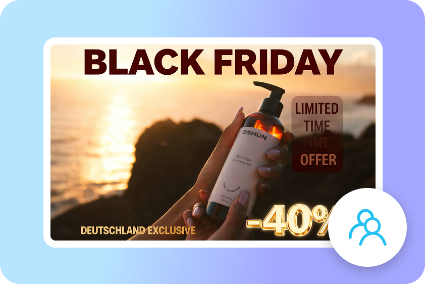 Video ad for Black Friday promotion to get customers' attention