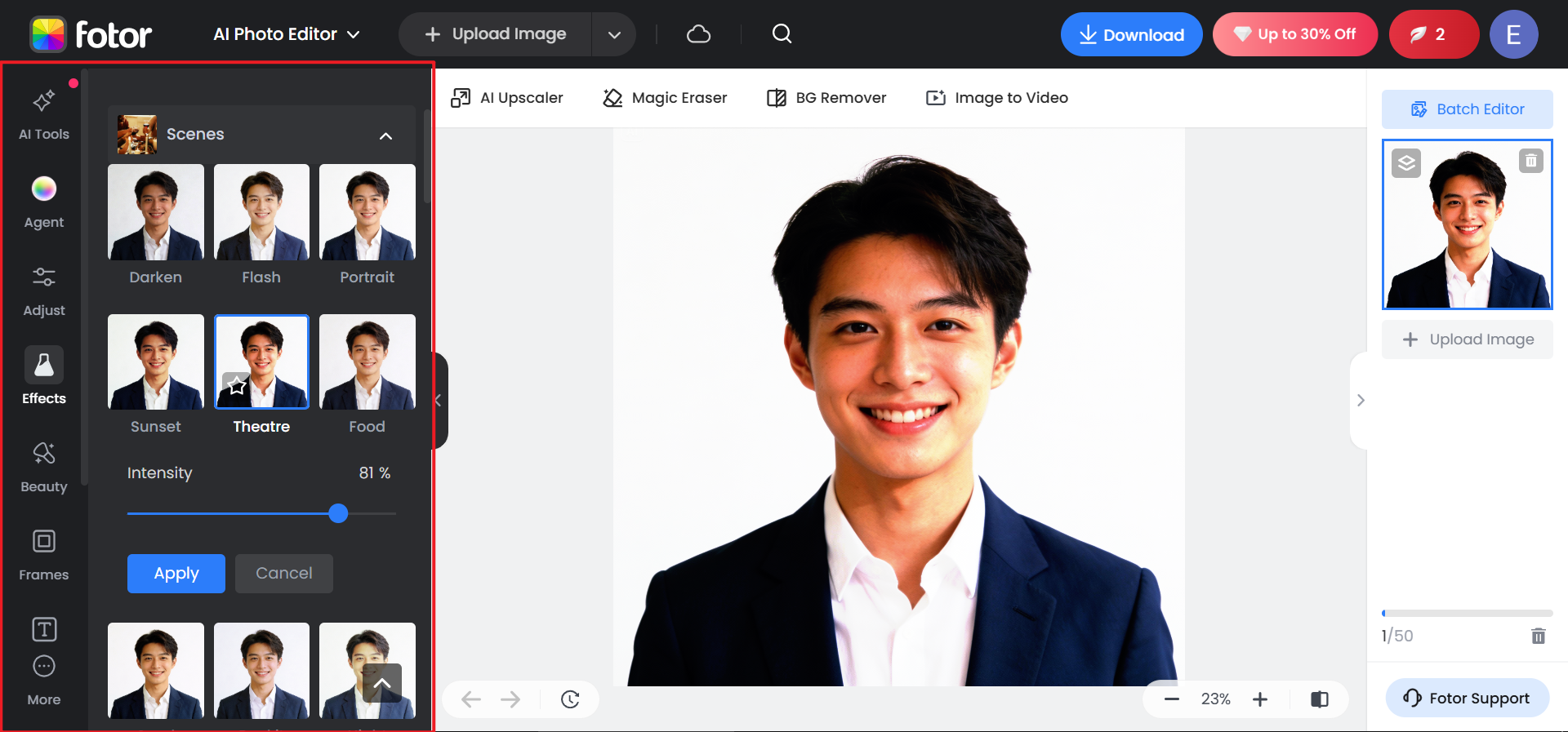 Aplicați un efect de stil infraroșu
