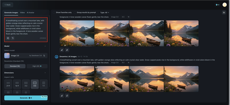 Erzeugung von Text zu Bild