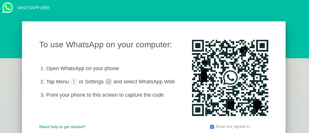 log in