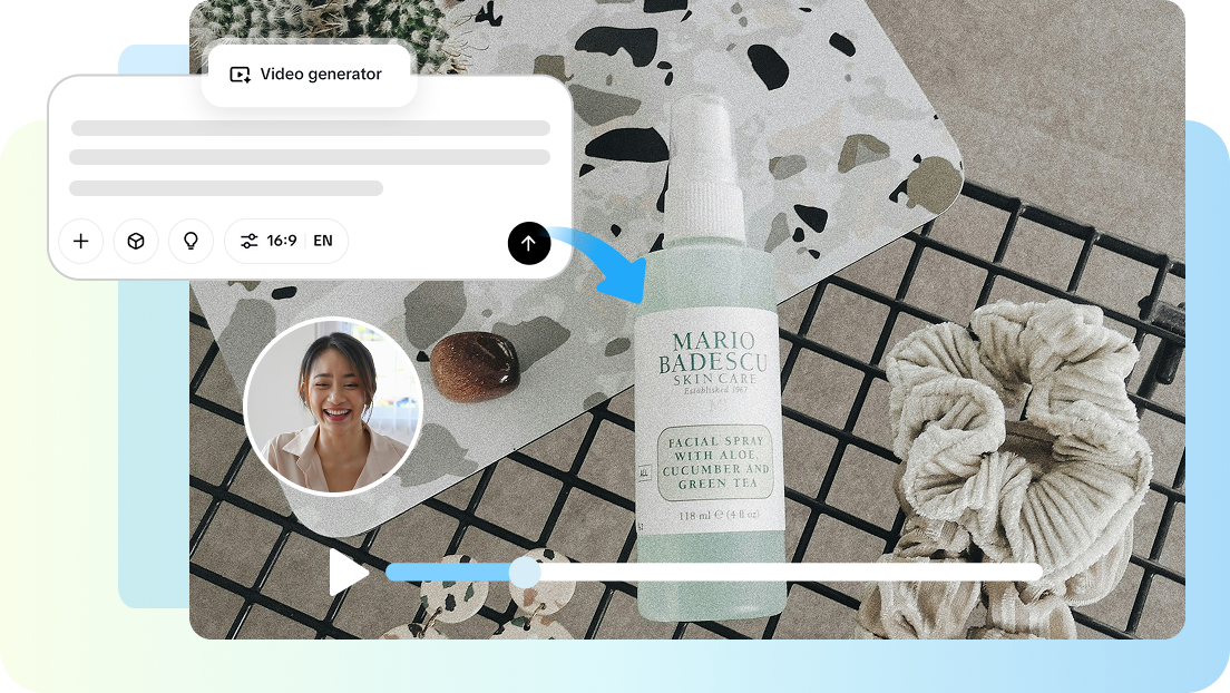  One-click commercial content creation