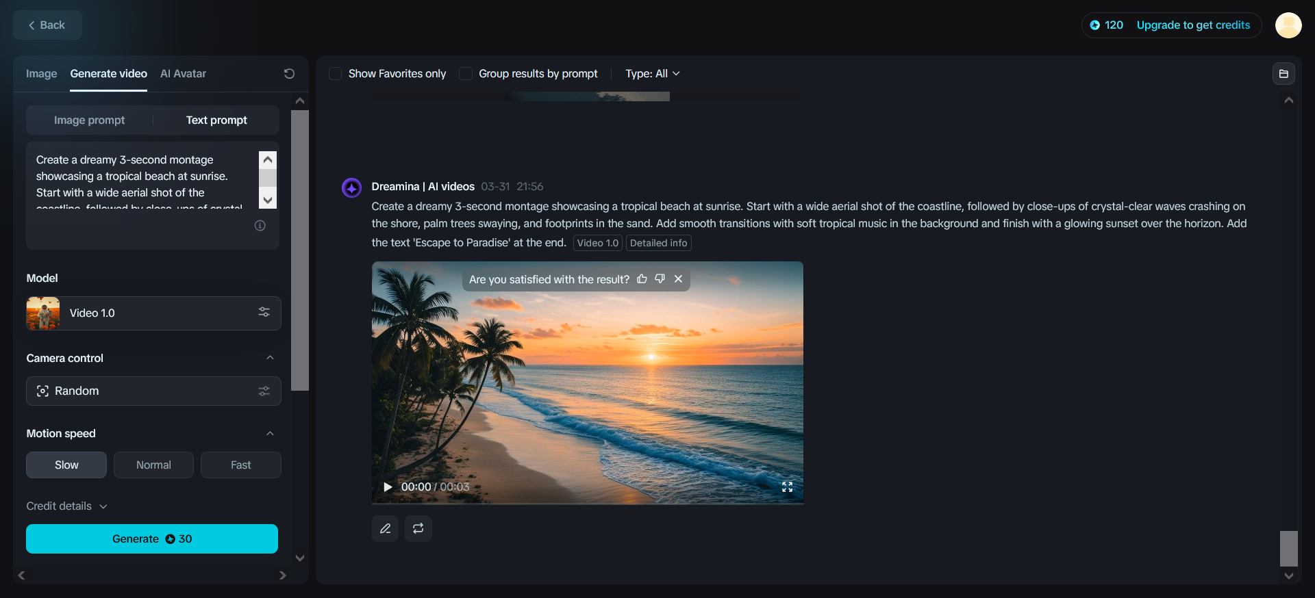 Text to video generator