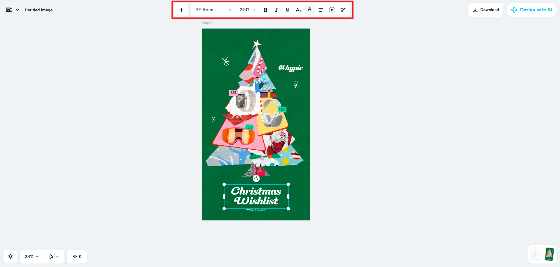 Change the placeholder text