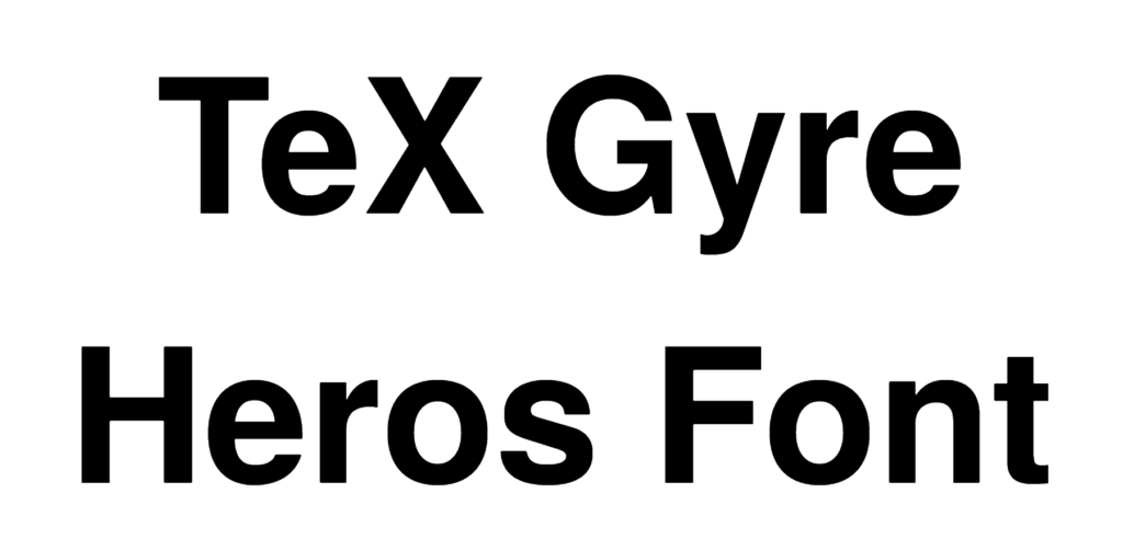 TeX Gyre Heros