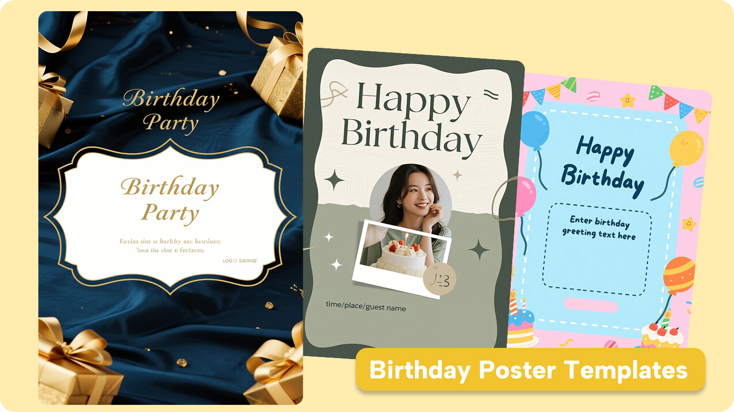 birthday posters templates