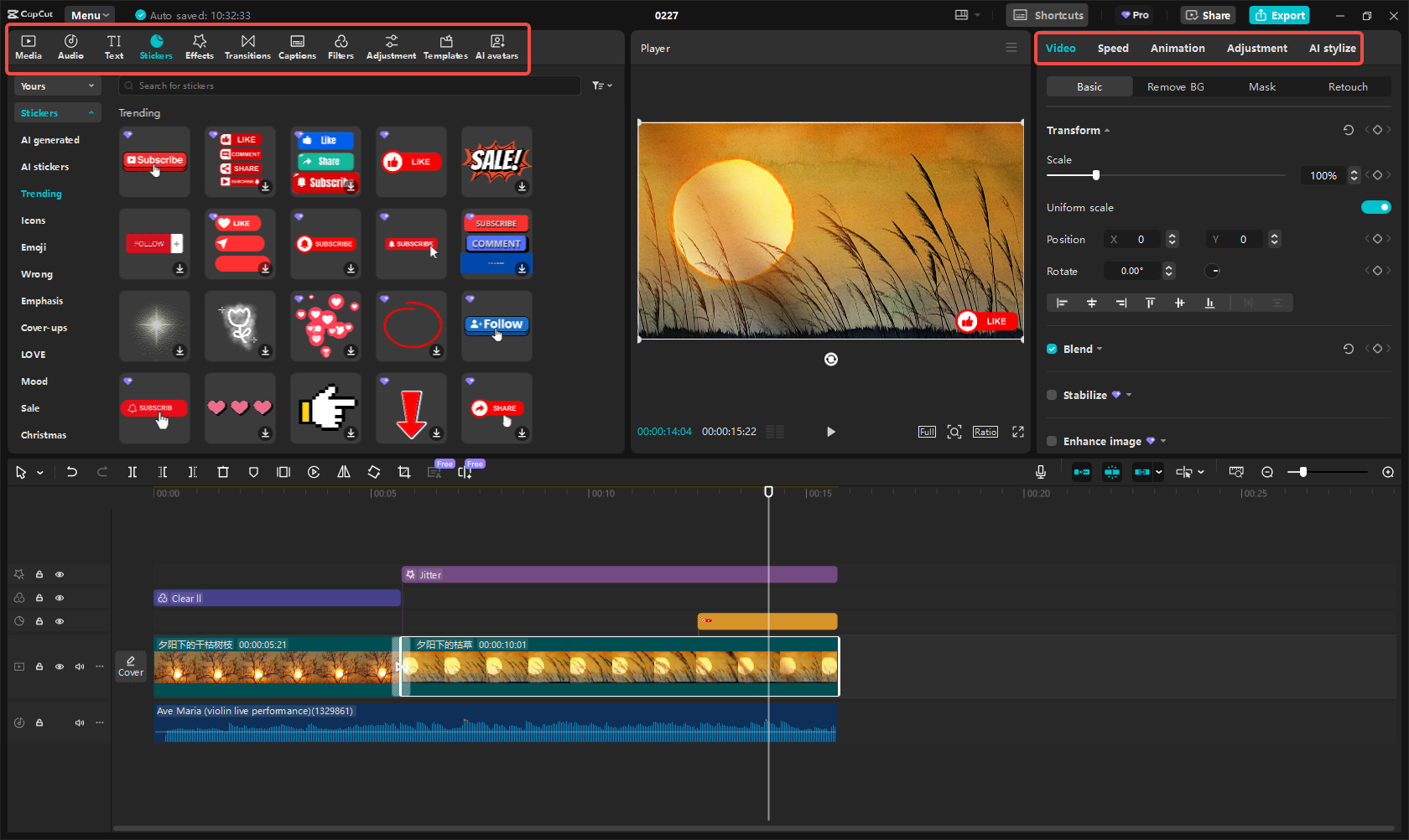 Edit YouTube video