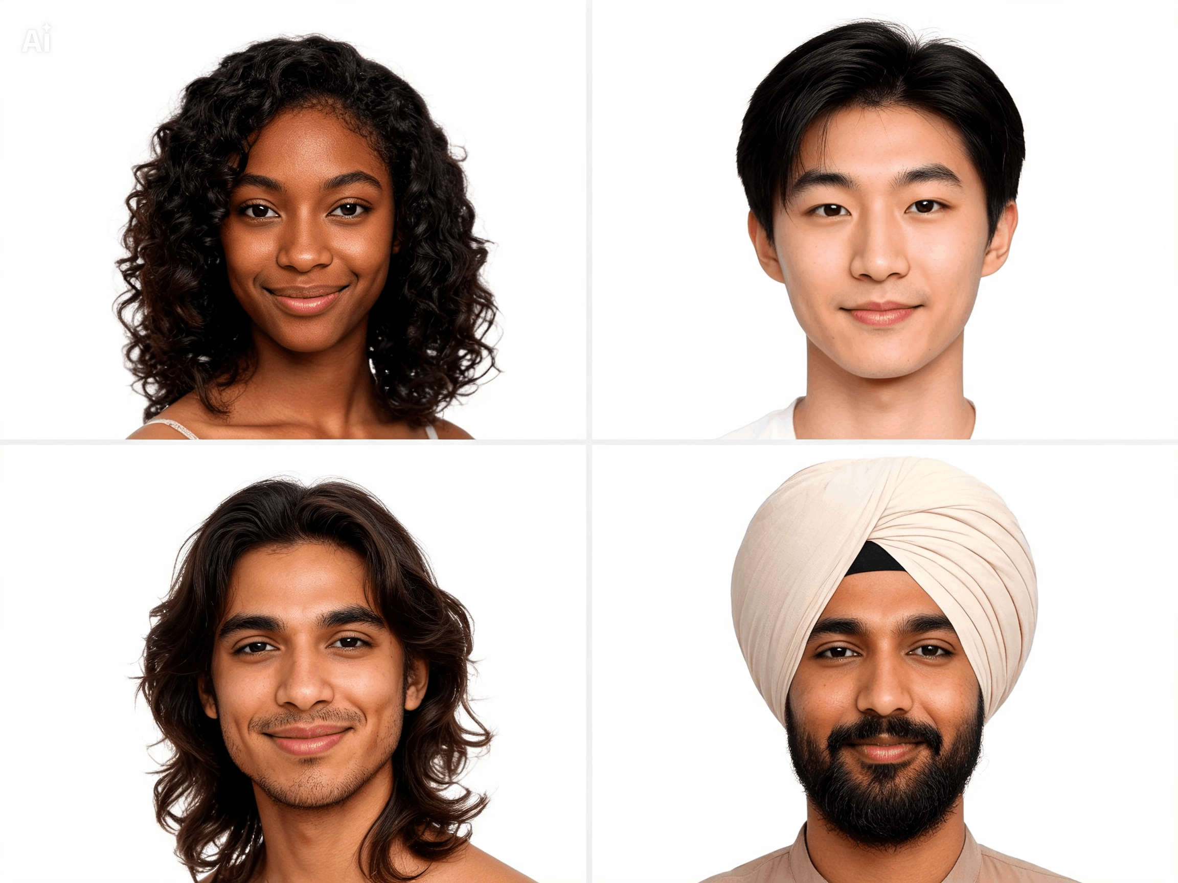 Gesicht ausgeschnitten