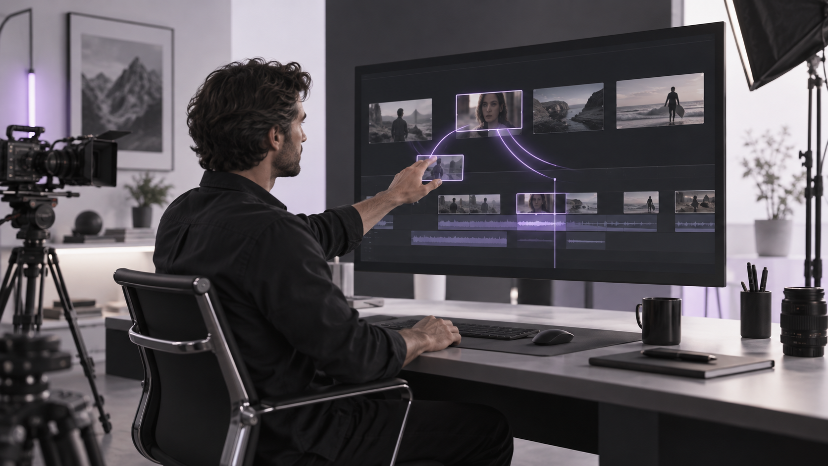 Travel Footage Trailer Cut example for narrative ai video editor