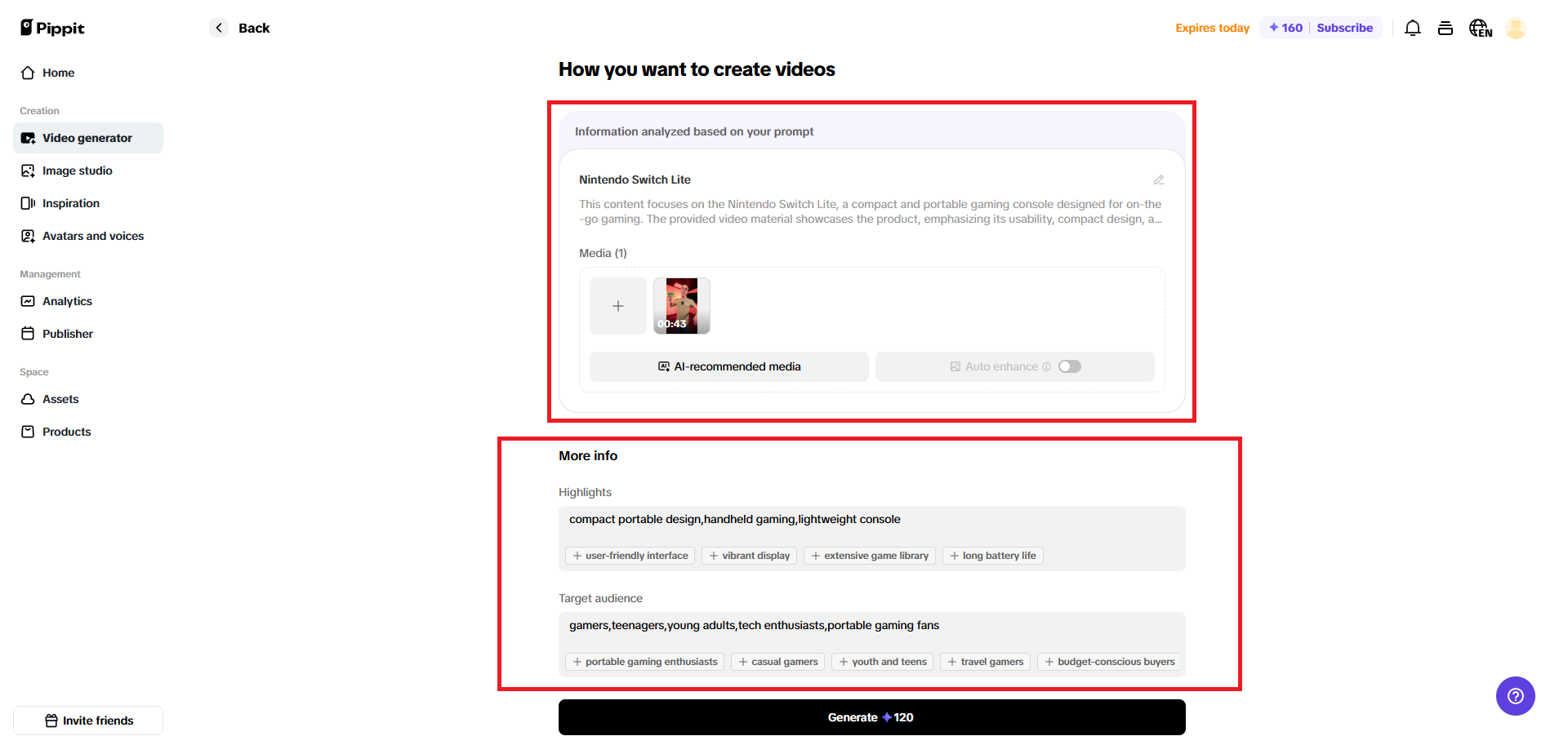 Provide your video details