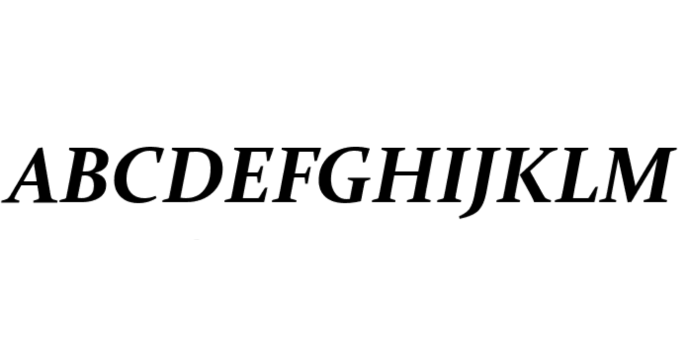 Constantia bold italic font sample for creative highlights