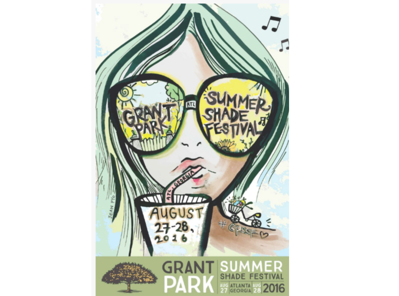 Poster with single central focus