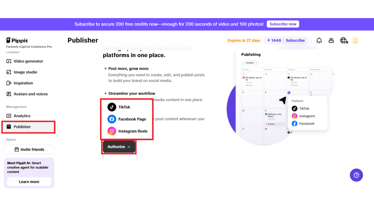 Connect your social account