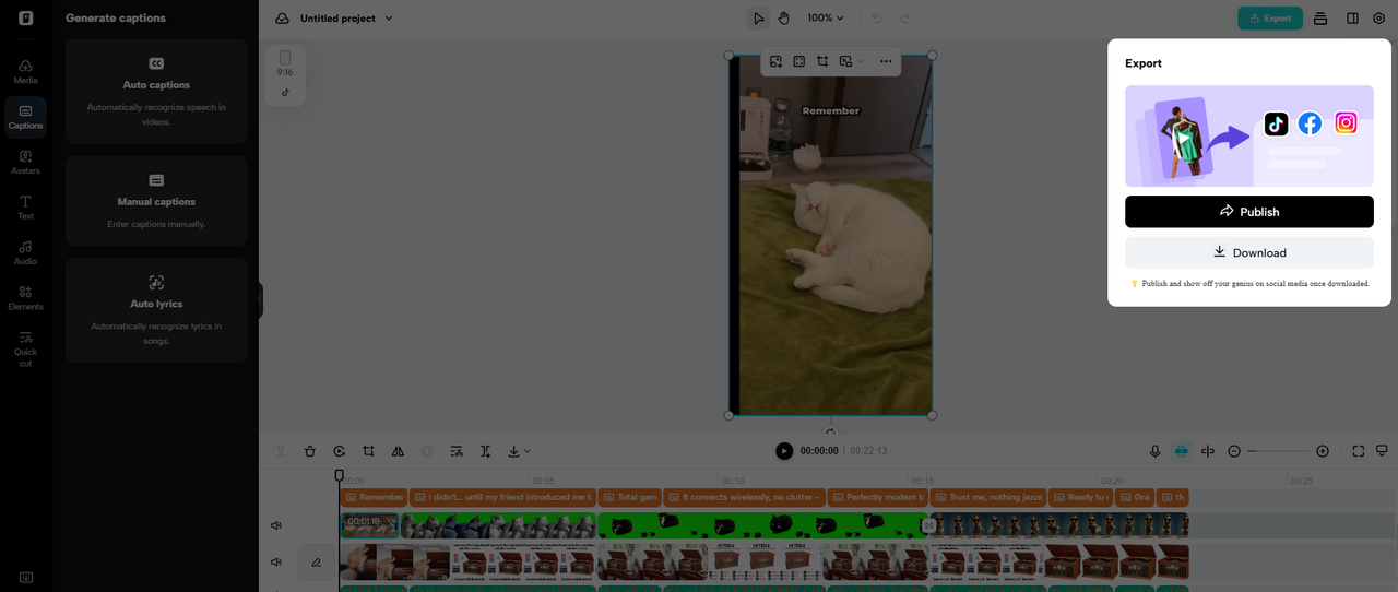 Export your video